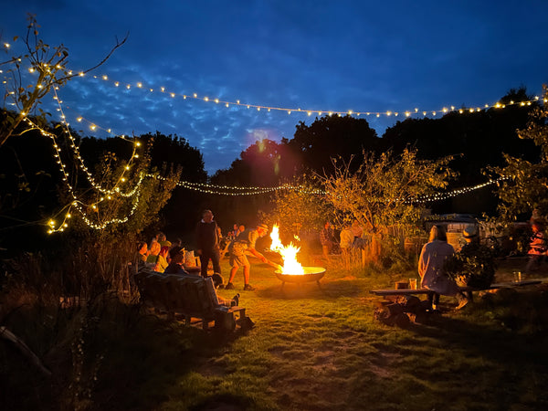 Bignose and Beardy Cider Tap by firelight